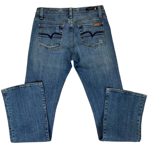 VERTIGO Paris Y2K Bootcut Bling Jeans Heavily Beaded Low Rise Stage Western - Picture 9 of 16